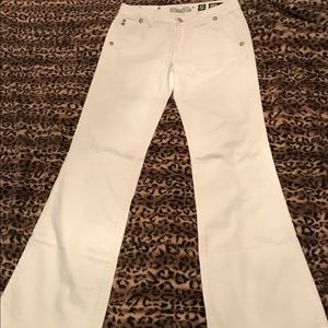 Miss Me White Jeans - wide legs.